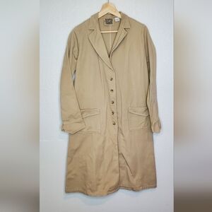 Frontier Classics Women's Western Long Riding Tan Coat 100% Cotton Size Medium